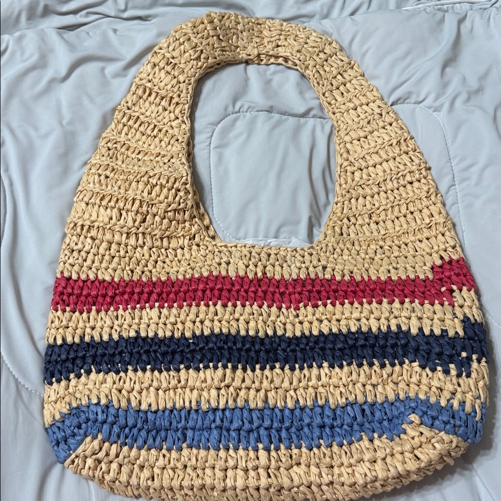 Universal Thread Casual Raffia Shoulder Paper Str… - image 4